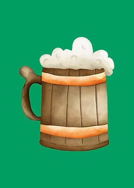 Wooden Beer Mug