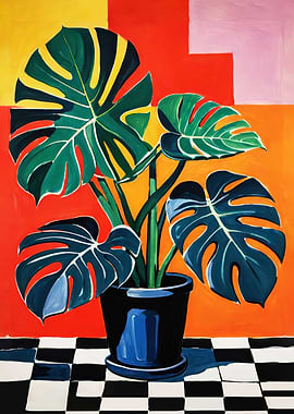 Monstera Plant in Pot