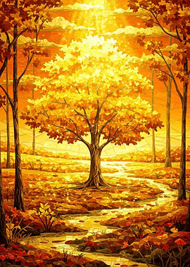 Golden Forest Stream