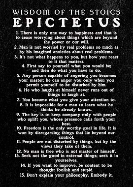 Epictetus Sayings Stoicism