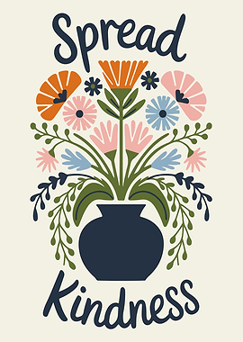 Inspirational Quote Floral Art