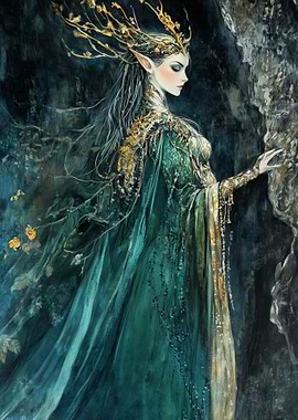 Elven Queen in Forest
