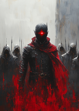 Dark Knight with Red Eye