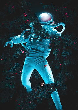 Astronaut in Forest