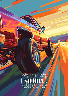 GMC Sierra Truck Artwork