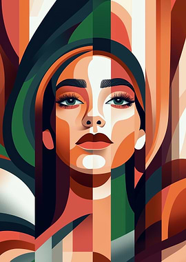 Abstract Woman Portrait