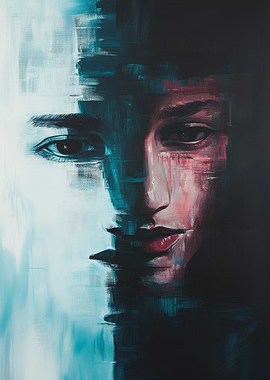 Abstract Portrait Painting