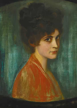 Portrait of a Woman Franz Von Stuck