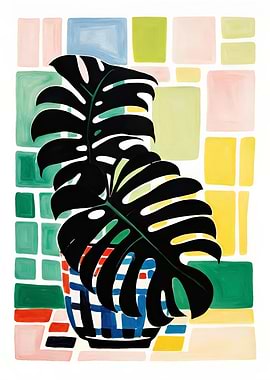 Monstera Leaf Painting