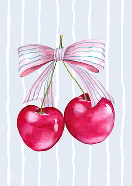 Cherries with Bow
