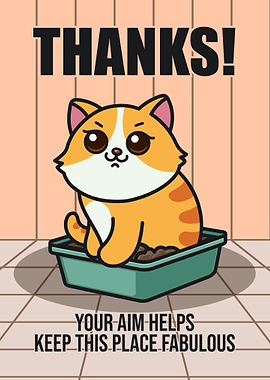 Grumpy Cat Thank You Poster