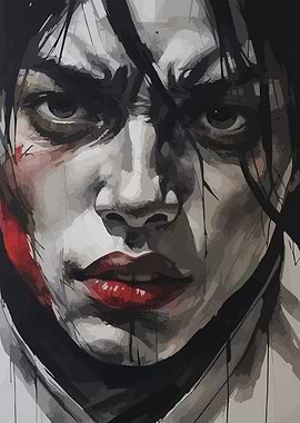 Angry Woman Portrait