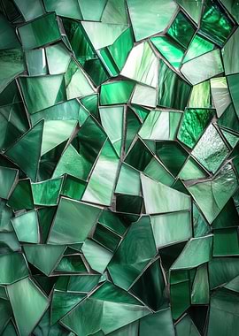 Green Glass Mosaic