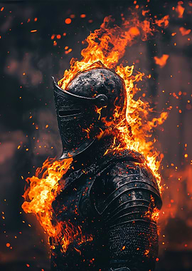 Knight burning