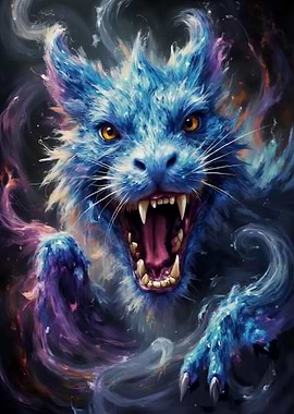 Ferocious Blue Creature