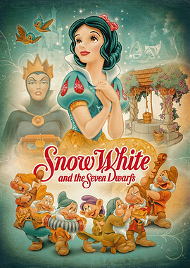 Snow White Vintage Poster