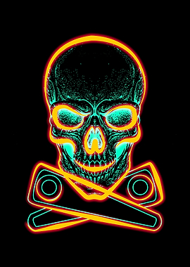 Pinball Skull Retro Game