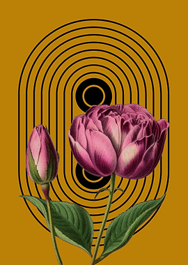 Floral Mid-Century Art