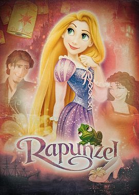 Rapunzel Vintage Poster