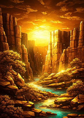 Golden Canyon Sunset