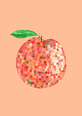 Disco Ball Peach