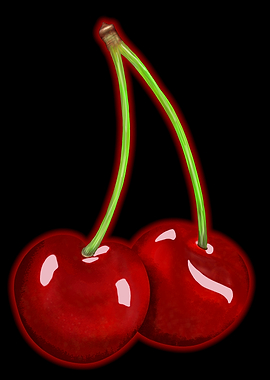 Two Red Cherries