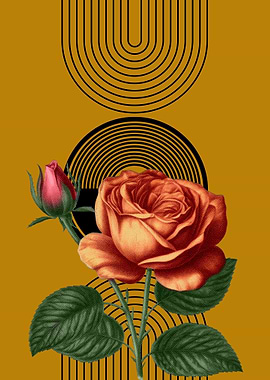 Rose and Geometric Art