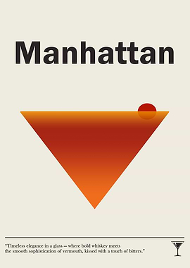 Manhattan Cocktail Poster