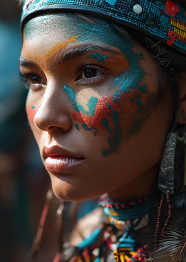 Native American Woman Portrait