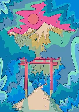 Japanese Mountain Gate