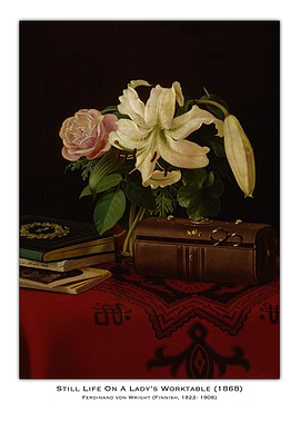 Still Life with Flowers and Worktable