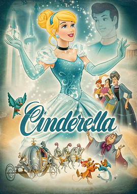 Cinderella Vintage Poster