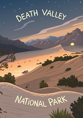 Death Valley National Park Illustration