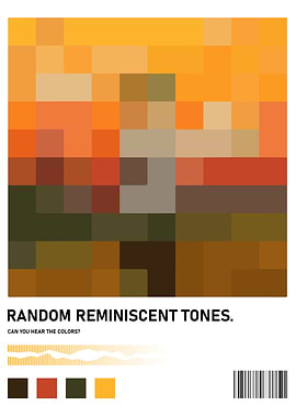 Random Reminiscent Tones 14 Sticker