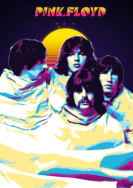Pink Floyd Retro Art
