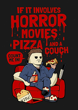 Horror Movie Night With Pizza