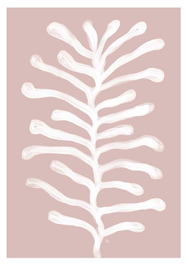 Abstract White Branch Four