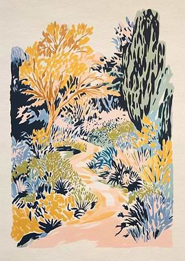 Winding Path in a Garden