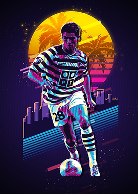 legend Retro Soccer Player