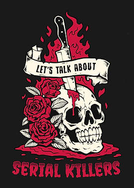 True Crime Serial Killer Skull