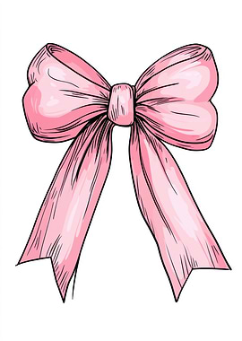 Pink Bow Clip Art