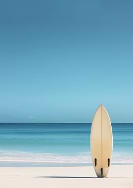 Surfboard on Beach