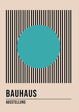 Bauhaus Geometric Poster