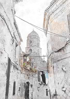 Bell Tower in Italian Alley