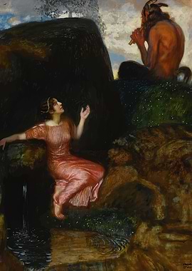 Faun and Nymph Franz von Stuck