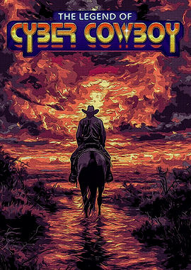 Cyber Cowboy Sunset