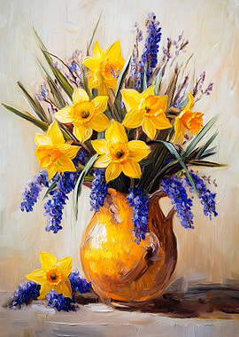 Yellow flowers in Vase