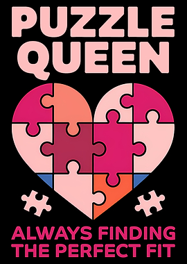 Puzzle Queen Heart Design