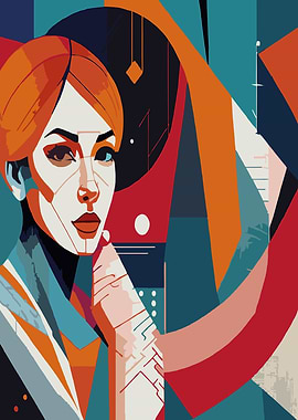 Abstract Woman Portrait