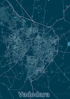 Vadodara City Map